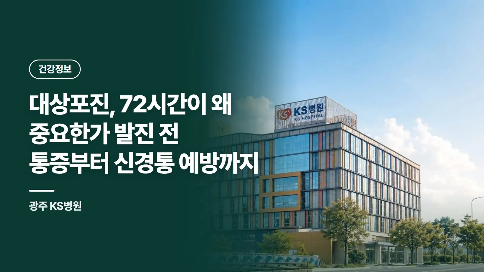 대상포진, 72시간이 왜 중요한가 발진 전 통증부터 신경통 예방까지